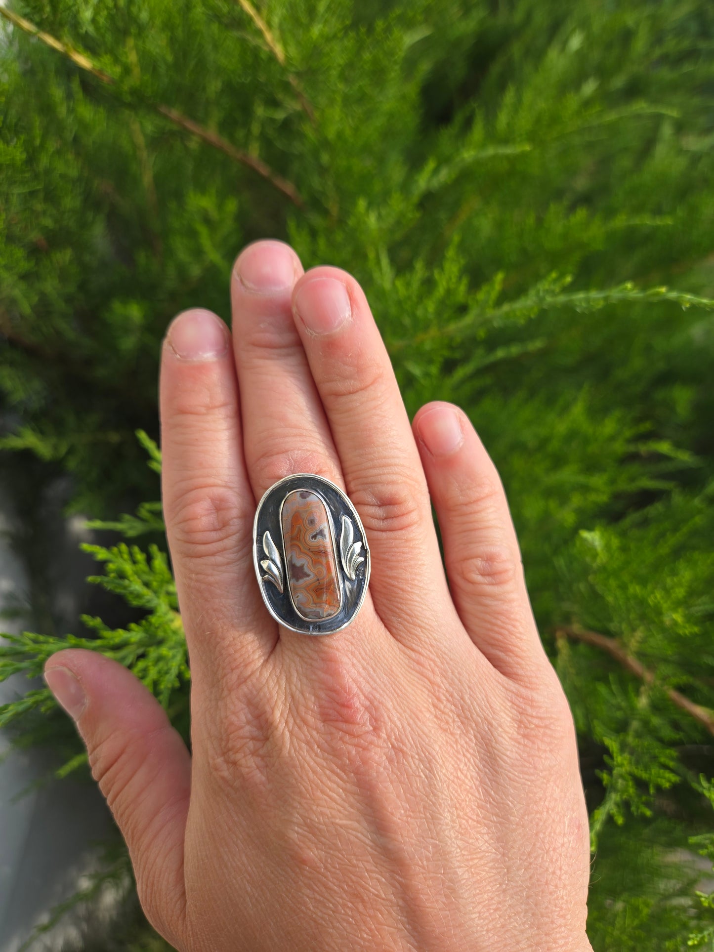 Dryhead Agate Ring