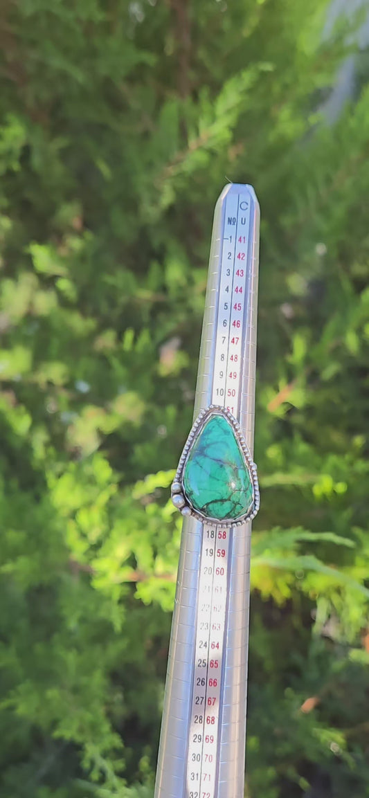 Tear Drop Malachite Ring