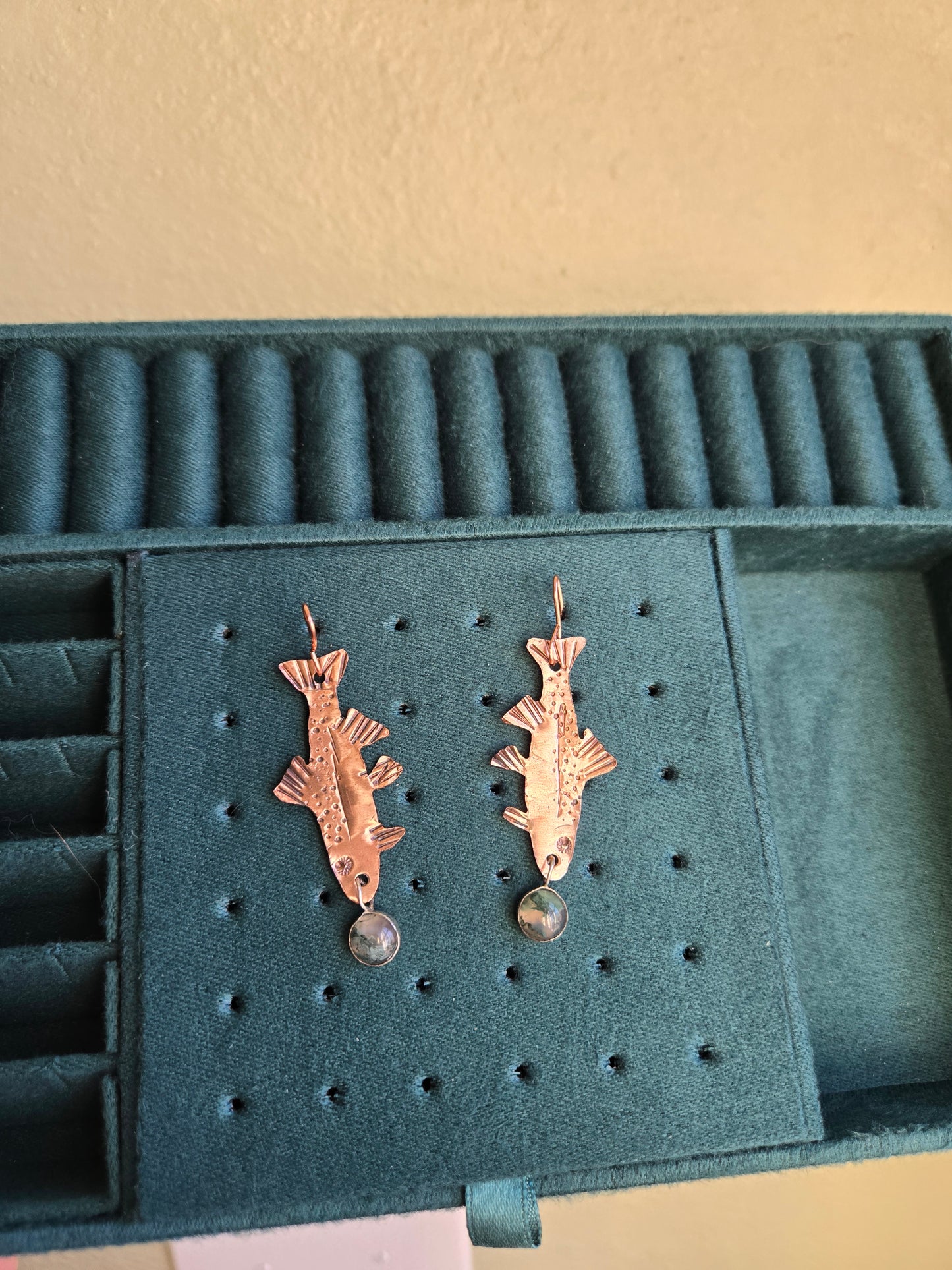 MTO Moss Agate Trout Dangles